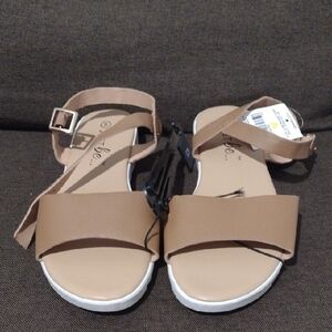Tan Strappy Sandals